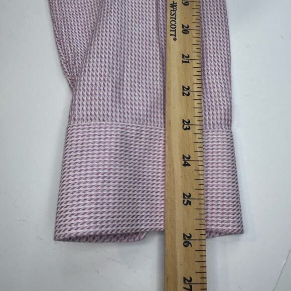 Ted Baker mens purple /pink long sleeve button up endurance shirt size 17.5 - Picture 13 of 13